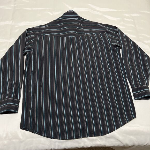 Western Shirts Lot Of 2 Men’s XL Double S Pearl Snap Striped & BKE Black Plaid - Picture 15 of 16